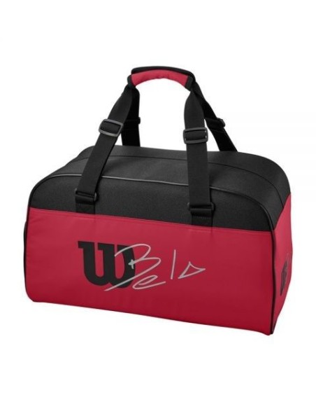Bolsa Wilson Bela Small Duffel Negro Rojo | Ofertas de pádel